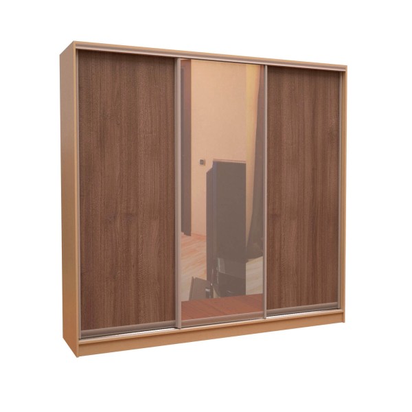 Шафа-купе «ШН-206» ДСП/Дзеркало/ДСП