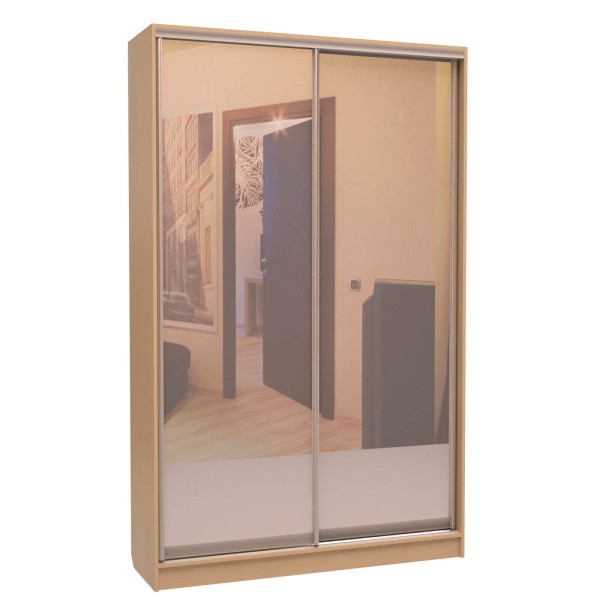 Шафа-купе «ШН-144» Дзеркало/Дзеркало