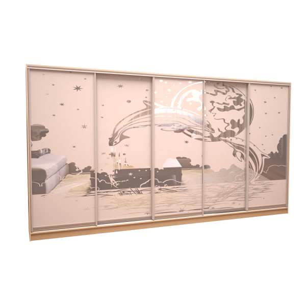 Шафа-купе «ШН-504» Піскострум/Піскострум/Піскострум/Піскострум/Піскострум